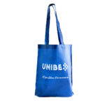 Bolsa azul logo Unibe